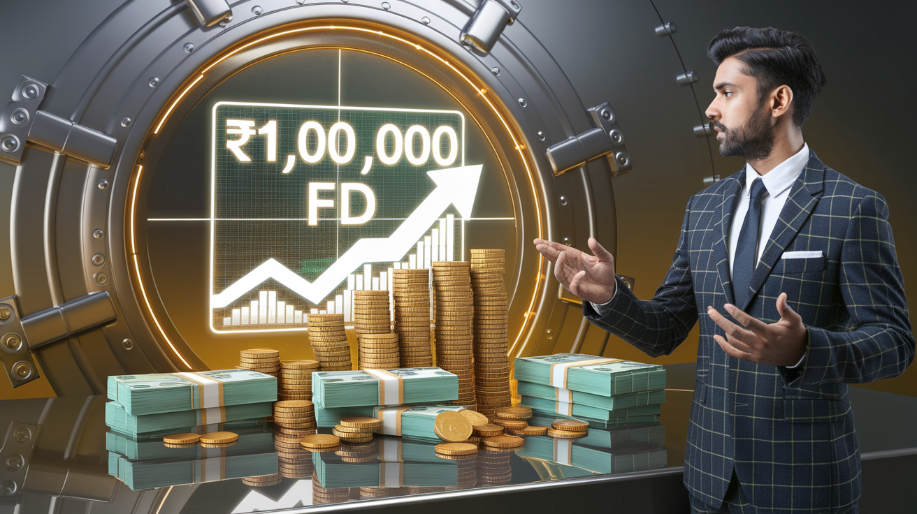 1 Lakh Fixed Deposit Interest in 2025